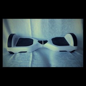 White and black hoverboard